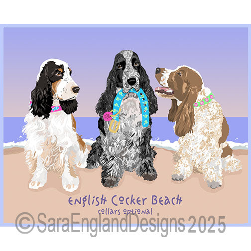 English Cocker Spaniel - Collars Optional