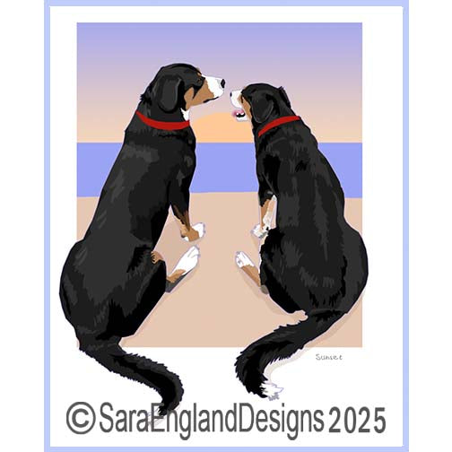 Entlebucher Mountain Dog - Sunset-No Wine