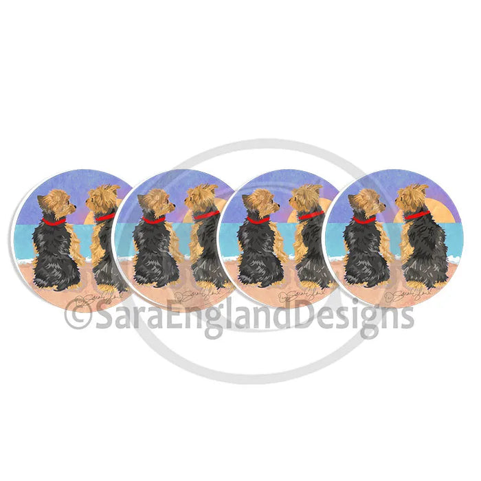 Cavalier King Charles Spaniel - Sunset (W/ No Wine) - Three Versions - Tri