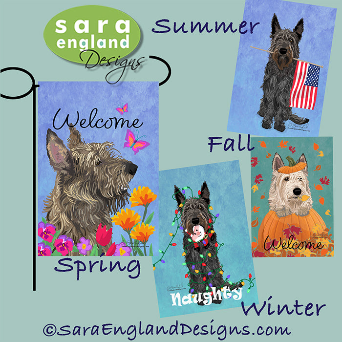 Berger Picard Four Seasons Flag Set - Set of 4 Flags - One Predetermined Design for Each Season