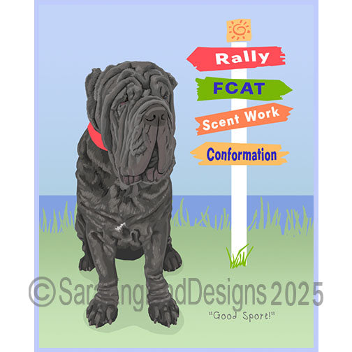 Neapolitan Mastiff - Good Sport-Blue