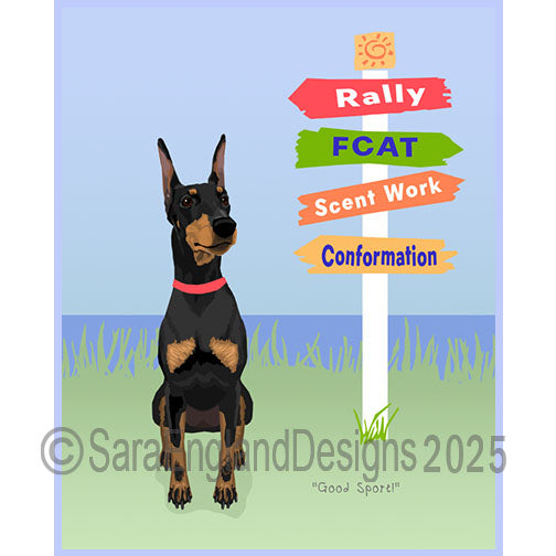 Manchester Terrier - Good Sport-Cropped