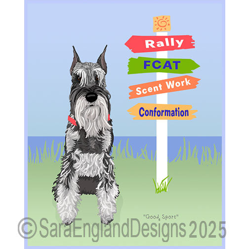 Schnauzer-Standard - Good Sport-Pepper & Salt-Cropped
