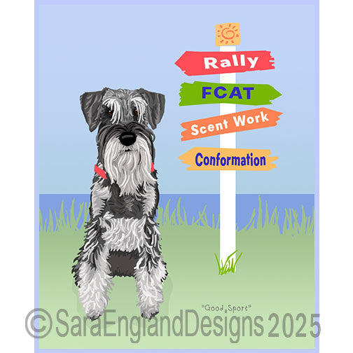 Schnauzer-Standard - Good Sport-Pepper & Salt-Natural