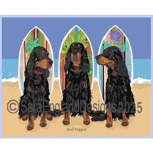 Gordon Setter - Surf Doggies