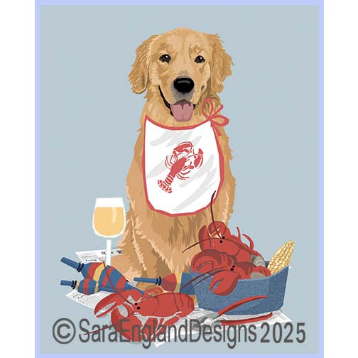 Golden Retriever - Lobster Feast-Single