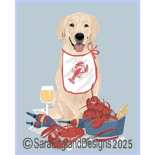 Golden Retriever - Lobster Feast-Single-Cream