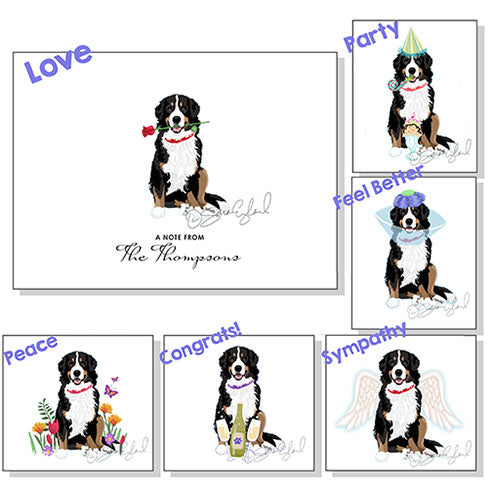 Alaskan Malamute - Greeting Cards - "Love Notes" - 6 Designs - 12 to 24 Per Pack