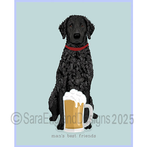 Curly Coated Retriever - Man's Best Friends-Black