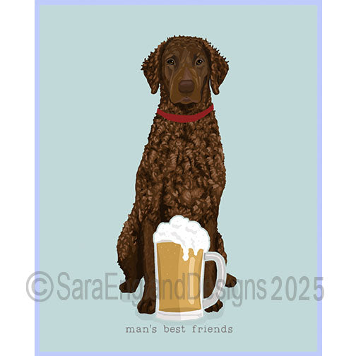 Curly Coated Retriever - Man's Best Friends-Liver