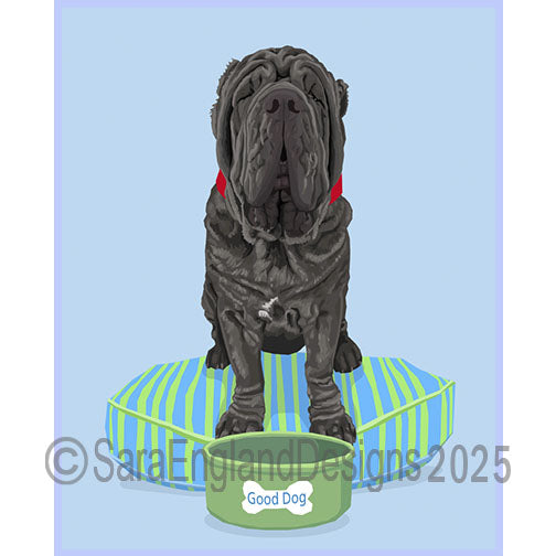 Neapolitan Mastiff - Good Dog Bed-Blue