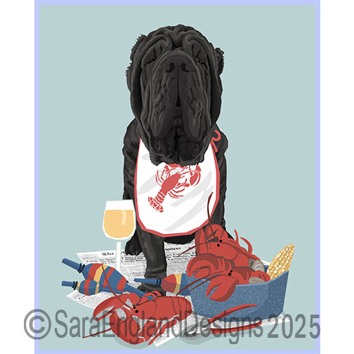 Neapolitan Mastiff - Lobster Feast-Single-Black