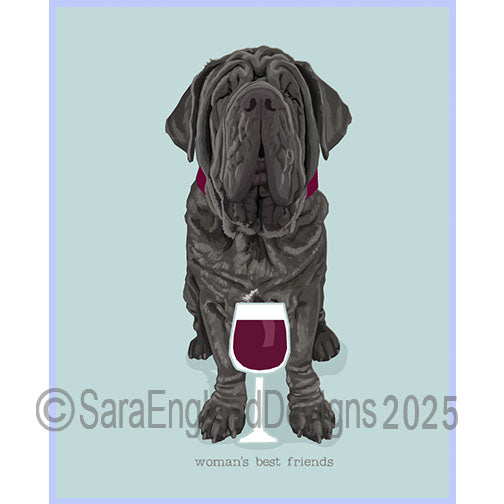 Neapolitan Mastiff - Woman's Best Friends-Blue-Natural