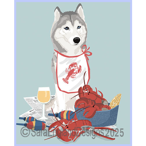 Siberian Husky - Lobster Feast-Single