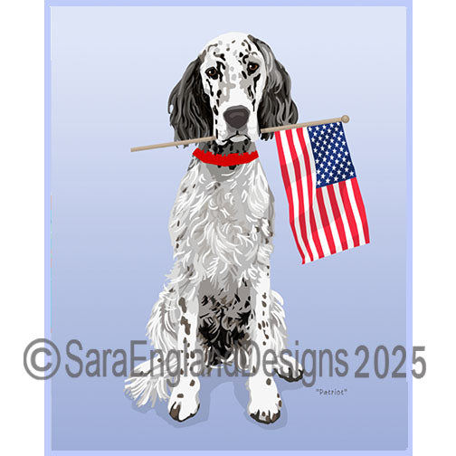 English Setter - Patriot-Blue
