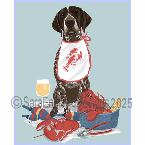 German Shorthaired Pointer - Lobster Feast-Single
