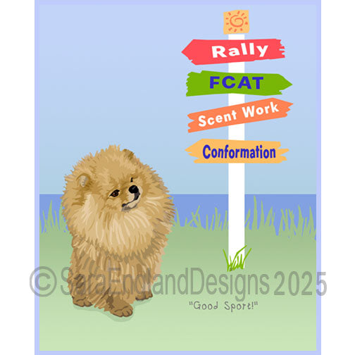 Pomeranian - Good Sport-Brown