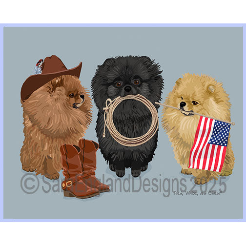 Pomeranian - Red, White & Chew