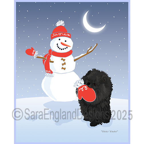 Pomeranian - Winter Wonder-Black