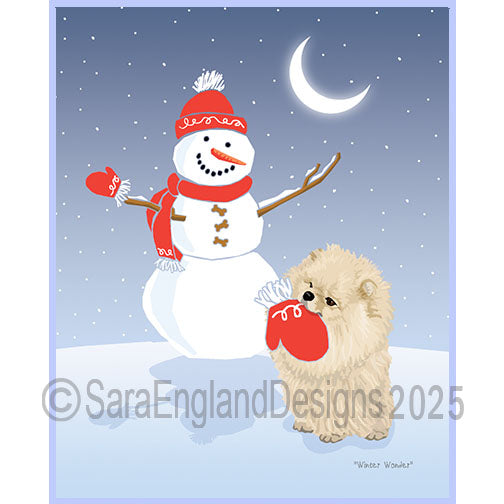 Pomeranian - Winter Wonder-Cream