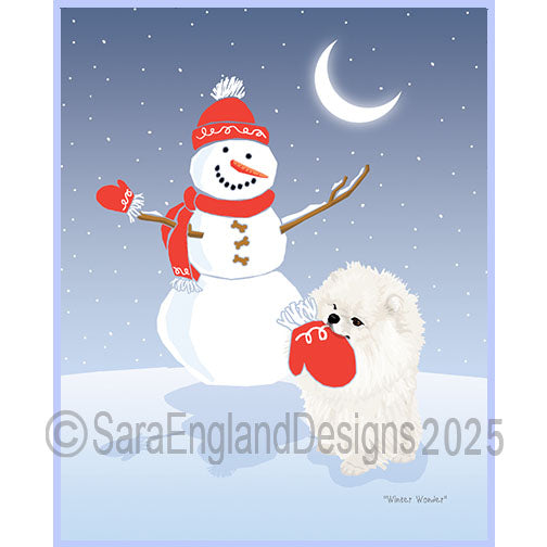 Pomeranian - Winter Wonder-White