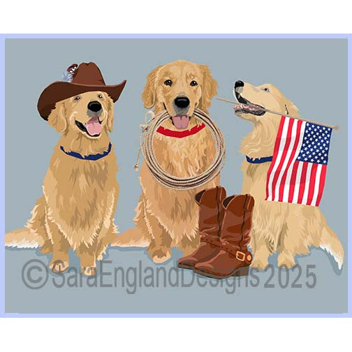 Golden Retriever - Red, White & Chew