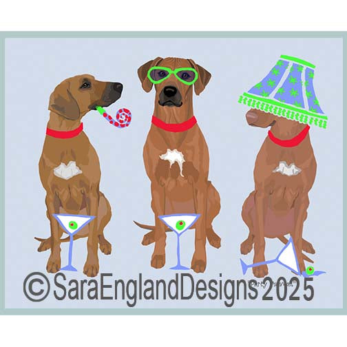 Rhodesian Ridgeback - Party Animals — Sara England Designs