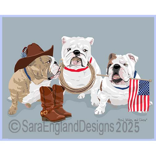 Bulldog - Red, White & Chew