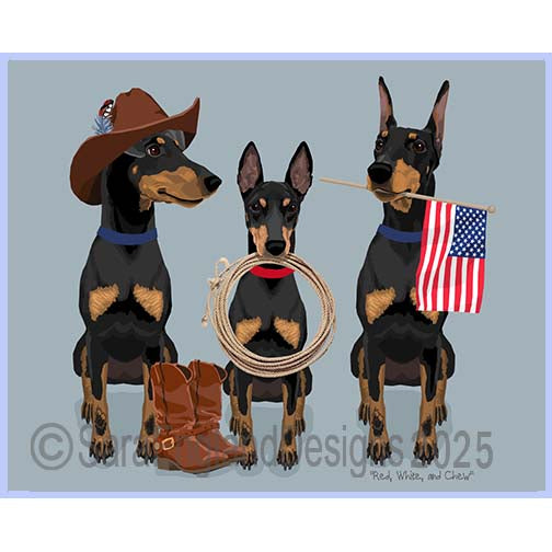Manchester Terrier - Red, White & Chew