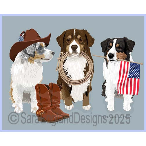 Miniature American Shepherd - Red, White & Chew