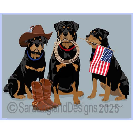 Rottweiler - Red, White & Chew