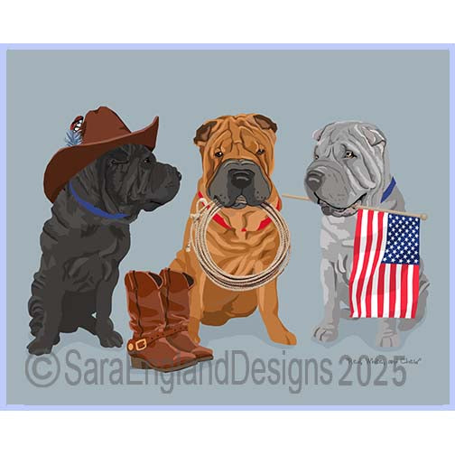Shar Pei - Red, White & Chew