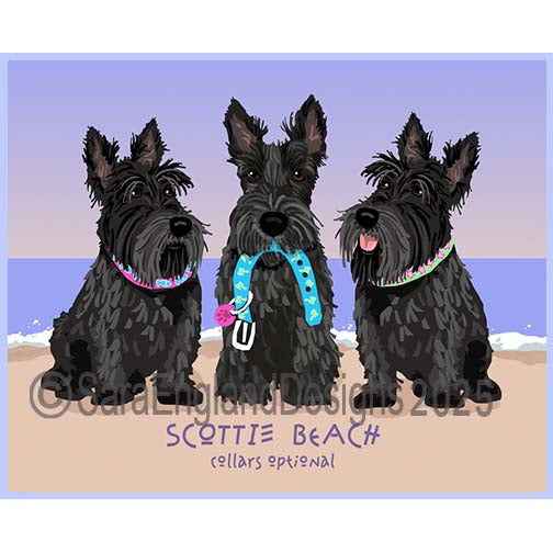 Scottish Terrier - Collars Optional-Black