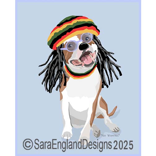 Staffordshire Bull Terrier - No Worries-Red