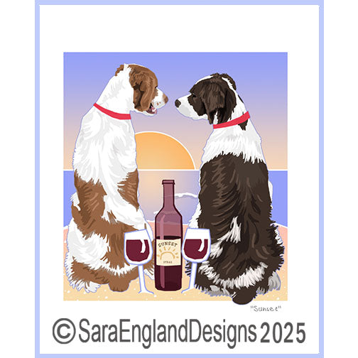 Brittany - Sunset-Orange & Liver-Wine