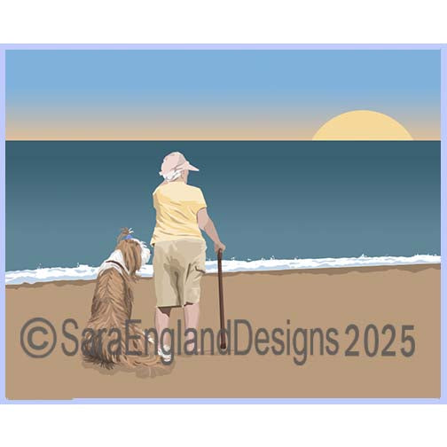 Bearded Collie - Sunrise-Brown