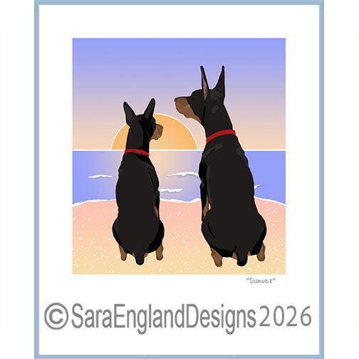 Manchester Terrier - Sunset