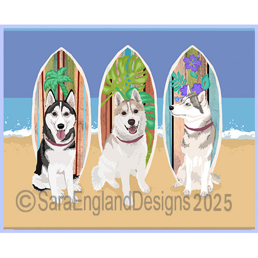 Siberian Husky - Surf Doggies