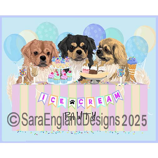 Tibetan Spaniel - Ice Cream Pawty