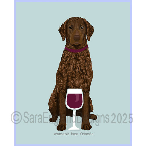 Curly Coated Retriever - Woman's Best Friends-Liver