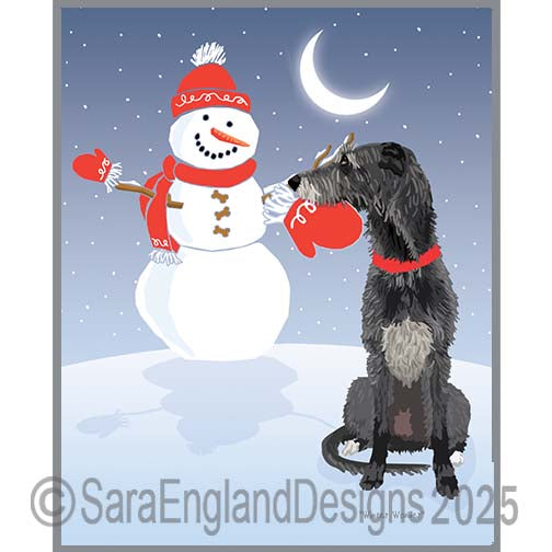 Scottish Deerhound - Winter Wonder