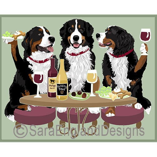 Bernese Mountain Dog - Dogs Wineing