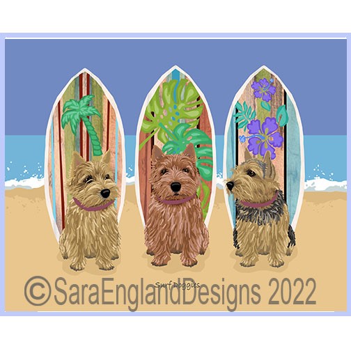 Norwich Terrier - Surf Doggies