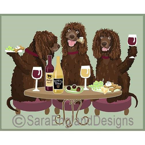 Irish Water Spaniel - Dogs Wineing