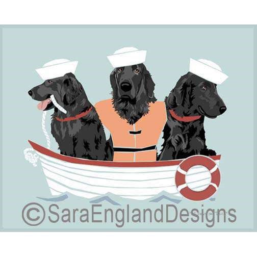 Flat Coated Retriever - All Paws On Deck