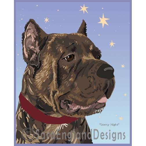 Cane Corso - Starry Night - Four Versions - Mixed