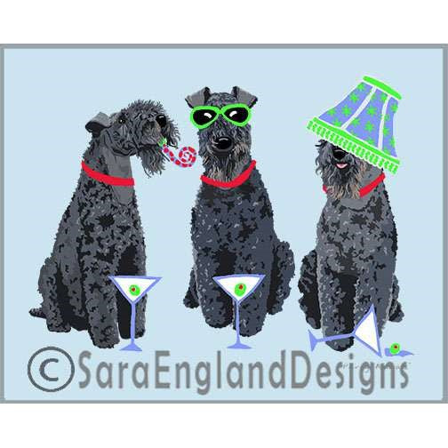 Kerry Blue Terrier - Party Animals