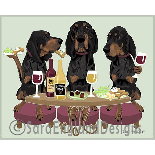 Coonhound - Black And Tan Coonhound - Dogs Wineing