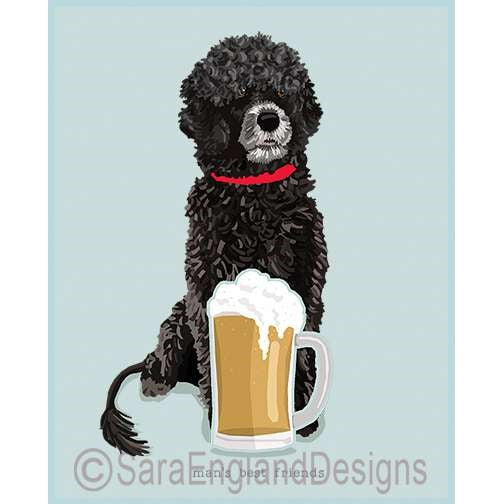 Portuguese Water Dog - Man's Best Friends - Four Versions - Curly