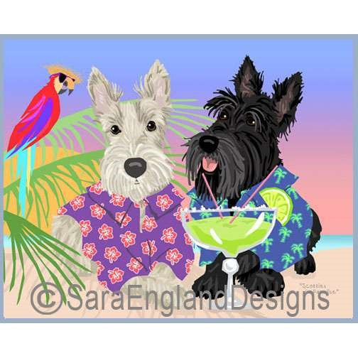 Scottish Terrier - Paradise - Two Versions - Mixed
